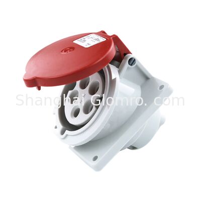 IP44 Waterproof Industrial Concealed Angled Socket 16A 200-250V 32A 380-415V