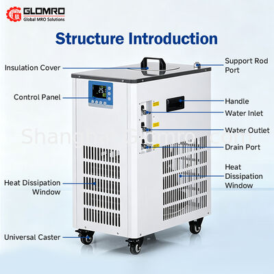 Laboratory low-temperature cooling fluid circulation pump with 5L effective volume, constant temperature refrigerated water bath, cooling equipment for university research experiments