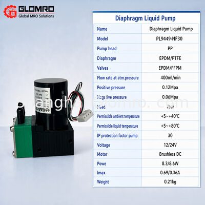 BAXIT PL9449-NF30 Micro Diaphragm Liquid Pump Self-priming Chemical Pump