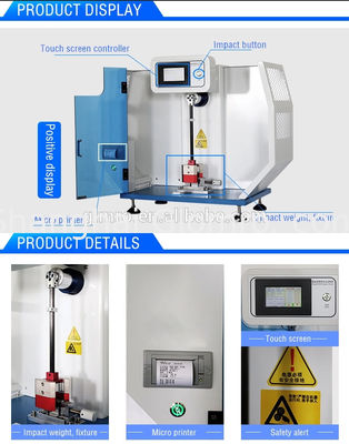 Izod Pendulum Impact Test Machine For Plastic Charpy