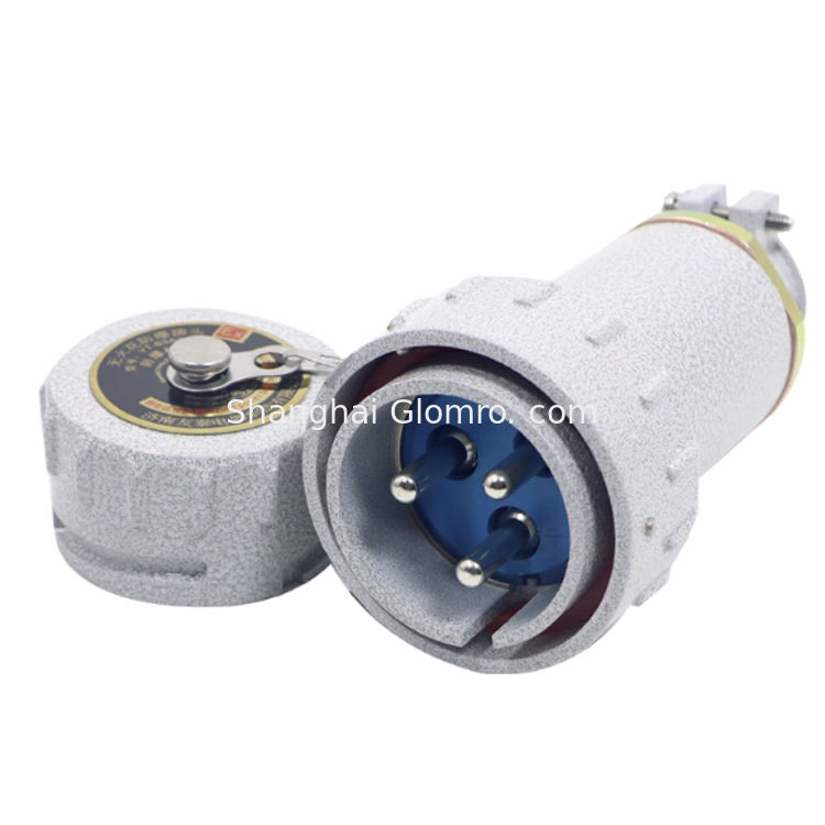 25Amp 3pin YT/XZ/GZ 380V No Spark Explosion Proof Plug Socket Explosion-Proof Cable Glands