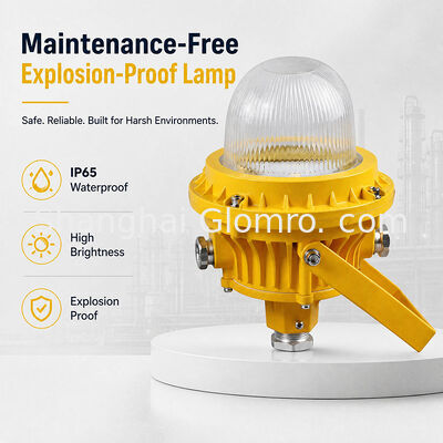 GLOMRO 30W Onderhoudsvrije explosiebestendige lamp Gehard glas voor magazijnen Tankstations Hanginstallatie