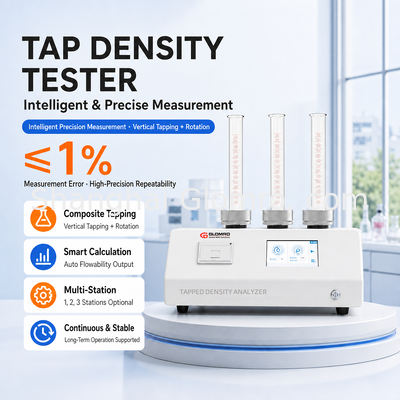Automatische getapte dichtheidsanalysator Poeder getapte dichtheidstester voor cement talkpoeder coatingpoeder test
